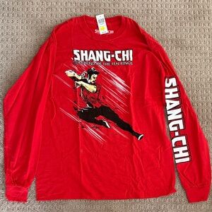 Shang-Chi Red Graphic Long Sleeve Shirt Disney Box Lunch Marvel